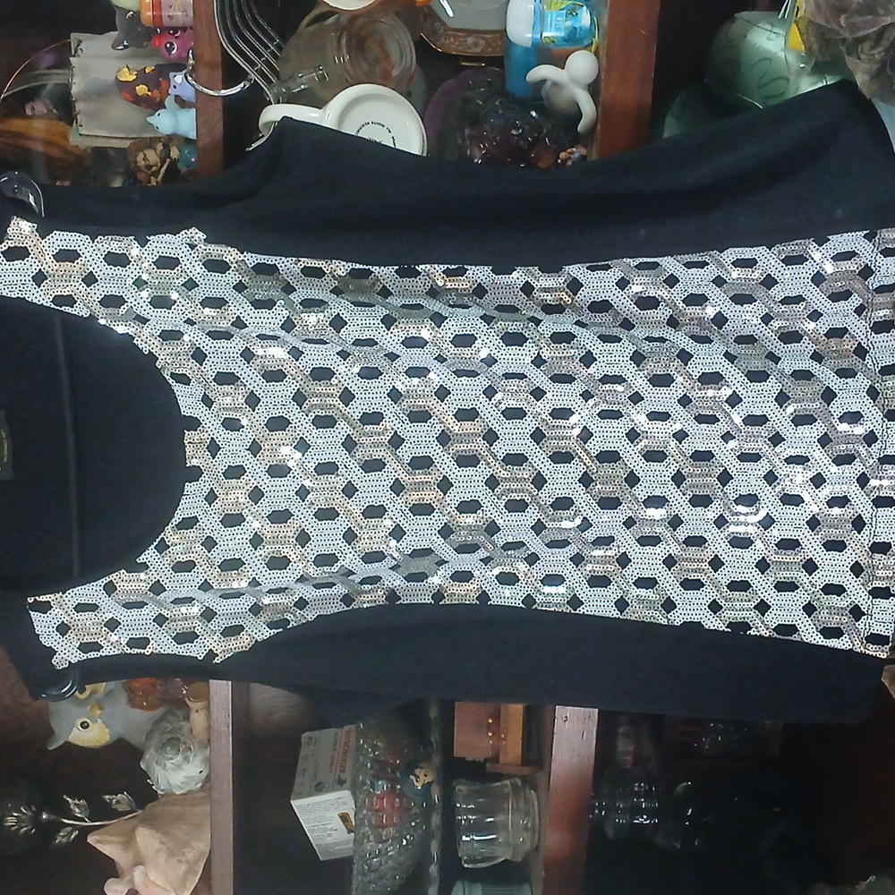 Bob Mackie Sequin Formal Dressy Top size 2x